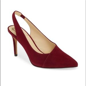 Vince Camuto Burgundy Slingback Pump
